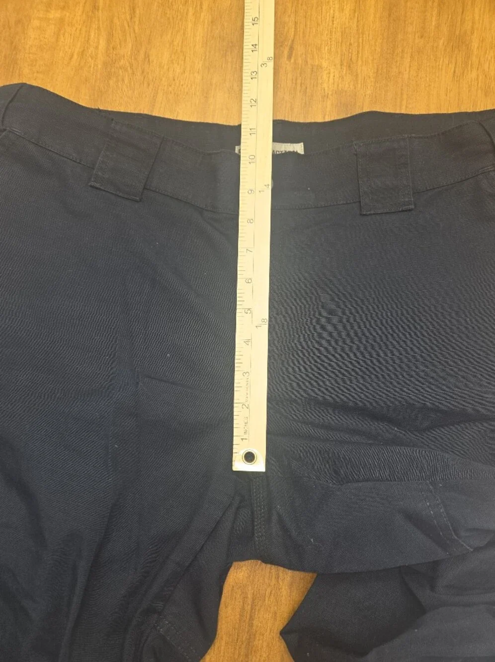 5.11 Tactical Dark Navy Blue Cargo Pants Utility Pockets Drawstring Ankle Sz 18